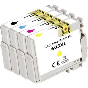 Renkforce Inktcartridge vervangt Epson 603XL, T03A6, T03A1, T03A2, T03A3, T03A4 Compatibel Combipack Zwart, Cyaan, Mage