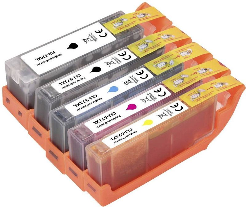 Renkforce Inktcartridge vervangt Canon PGI-570PGBK XL, CLI-571BK XL, CLI-571C XL, CLI-571M XL, CLI-571Y XL Compatibel C