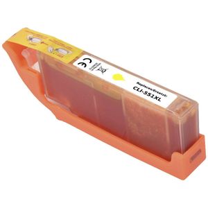 Renkforce - RF-56797 - Inktcartridge - Geel - Vervangt Canon CLI-551 Y XL (6446B001) - Tot 680 pagina's