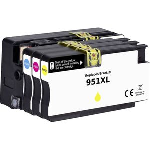 Renkforce Inktcartridge vervangt HP 950XL, 951XL, C2P43AE, CN045AE, CN046AE, CN047AE, CN048AE Compatibel Combipack Zwart, Cyaan, Magenta, Geel RF-5705448