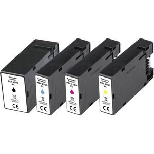 Renkforce Inktcartridge vervangt Canon PGI-1500BK XL, PGI-1500C XL, PGI-1500M XL, PGI-1500Y XL Compatibel Combipack Zwart, Cyaan, Magenta, Geel RF-5706078