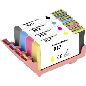 Renkforce Inktcartridge vervangt HP 912, 6ZC74AE, 3YL80AE, 3YL77AE, 3YL78AE, 3YL79AE Compatibel Combipack Zwart, Cyaan,