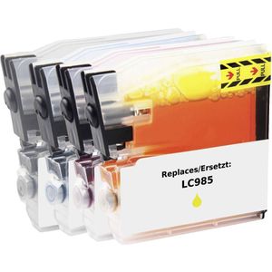 Renkforce - Inktcartridge - Compatibel Combipack Zwart, Cyaan, Magenta
