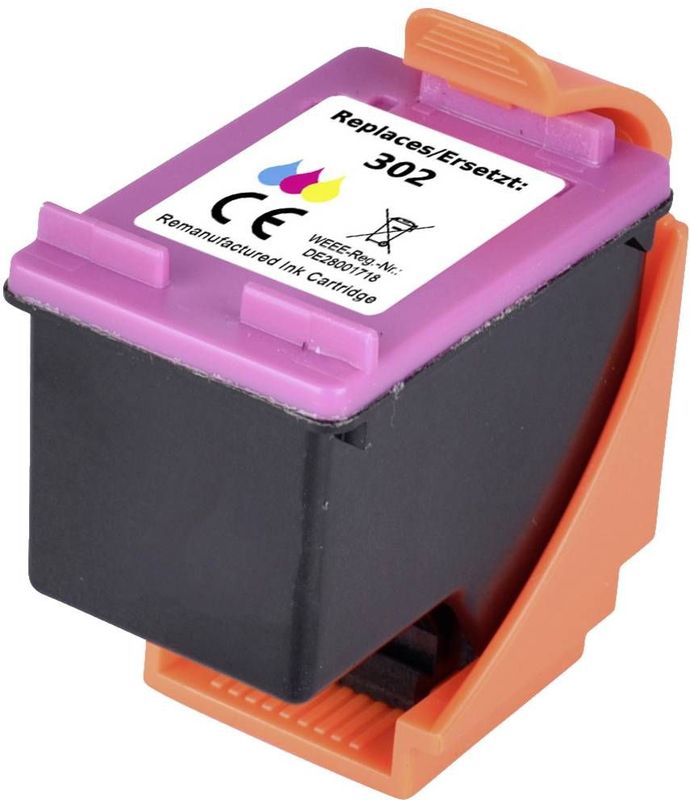 Renkforce Inktcartridge vervangt HP 302, F6U65AE Compatibel Cyaan, Magenta, Geel RF-5693274