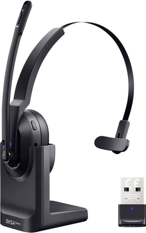 EKSA - H5 - On Ear Headset - Bluetooth - Zwart - Ruisonderdrukking