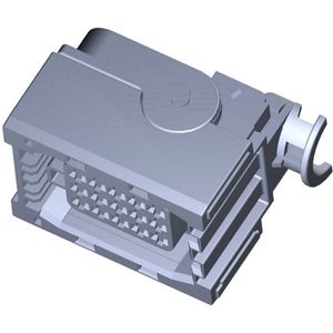 TE Connectivity - Buchsengehäuse-kabel - 15 Polen - PBT GF - Platte Stekkerhuls