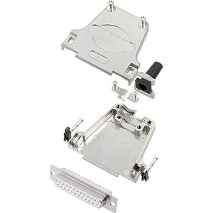 Encitech - DTZF25-DMS-W-K 6355-8045-13 d-sub Buchsenleisten-Set 180 ° Polzahl: 25 Lötkelch 1 St.