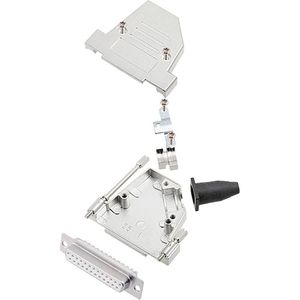encitech DTSL25-LJSRG-S-DMS-W-K 6355-8042-33 D-sub female connectorset 45 ° Aantal polen: 25 Soldeerkelk 1 stuk(s)