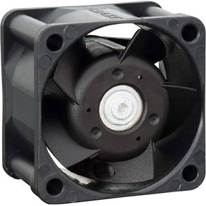 Papst EBM 412J axiaalventilator 12 V/DC 19 m³/h (L x B x H) 40 x 40 x 25 mm (40000 mm, 1 x), PC ventilator, Zwart