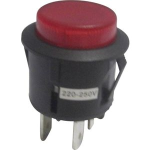 Tru Components - 1587761 TC-R13-527AL-02RT Drucktaster 250 v/ac 6 a 1 x Aus/(Ein) tastend Rot 1 St.