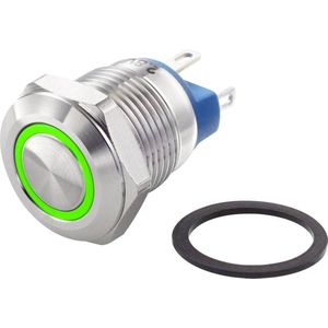 TC Components - TC-GQ12-AF-10E/J/G/12V/S - Drukschakelaar - Zilver - Vandalismebestendig