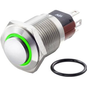 TRU COMPONENTS - TC-GQ16-KH Drukschakelaar - RVS - IP65 - Moment