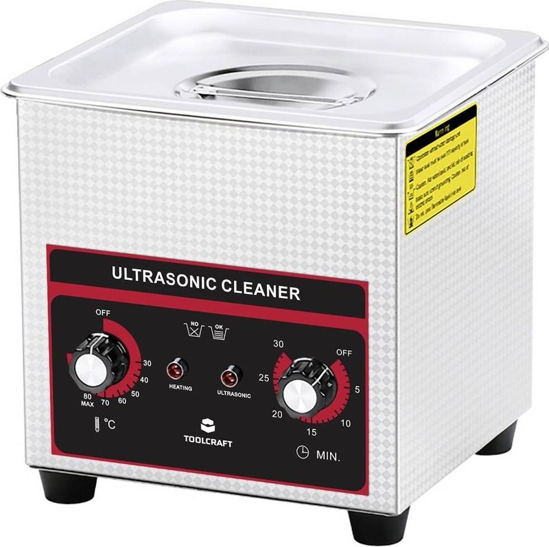 USC-130 Ultraschallreiniger Schmuck, Bürobedarf, Werkstatt 160 w 1.3 l mit Heizung, mit Re - Toolcraft