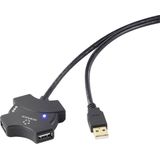 Renkforce USB 2.0 Hub - 4 Poorten - Zwart