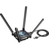 Wavlink - Vitesse Ultra WiFi 6E AX5400 - USB-adapter - USB-A 3.0 - 5400 MBit/s