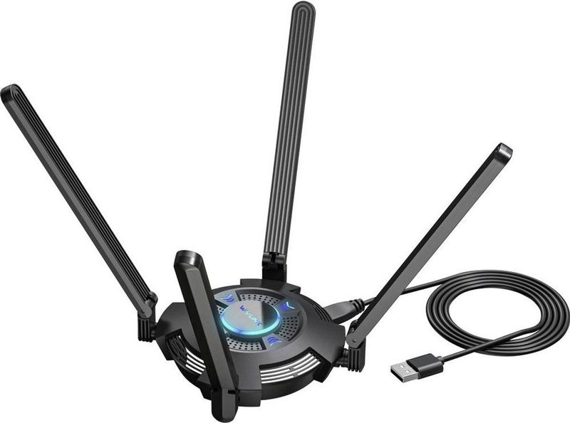 Wavlink - Vitesse Ultra WiFi 6E AX5400 - USB-adapter - USB-A 3.0 - 5400 MBit/s