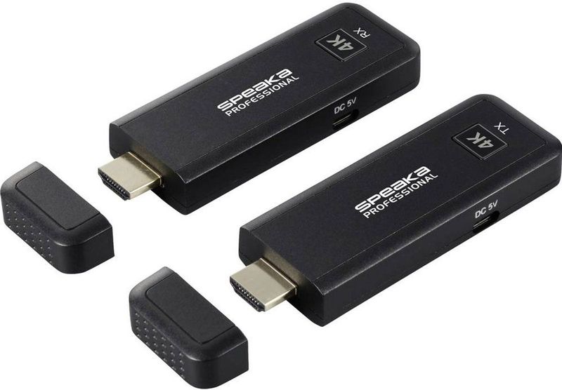 SpeaKa Professional - SP-TR-450 - Draadloze HDMI-set - 50 m - 4K-resolutie