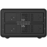 Renkforce - RF-6647596 - Harddisk Behuizing - Zwart - 2 Bay voor 3.5 inch HDD's/SSD's, USB-A 3.0, tot 16TB