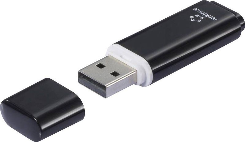 Renkforce RF-USBS-210 USB-stick Retail 64 GB Zwart RF-6684358 USB 2.0