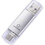 Renkforce RF-USBOS-220 USB-stick Retail 32 GB Zilver RF-6684362 USB 3.0, USB-C