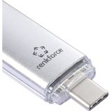 Renkforce RF-USBOS-220 USB-stick Retail 32 GB Zilver RF-6684362 USB 3.0, USB-C
