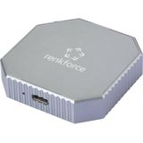 Renkforce RF-M2E-200 - M.2 HDD-behuizing - USB-C - M.2 SATA - M.2 PCIe NVMe - 6 Gb/s - 2230
