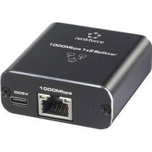Renkforce RF-GES-200 - Netwerk Switch - RJ45 - 2 Poorten - USB-stroomverzorging