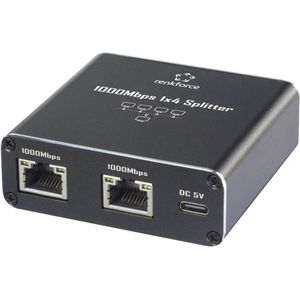 Renkforce RF-GES-400 - Netwerk Switch - 4 Poorten - USB-stroomverzorging - 1000 Mbps
