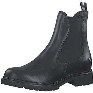 Tamaris Dames Chelsea boots dames enkellaarsjes, Schwarz Black No Fur, 39 EU
