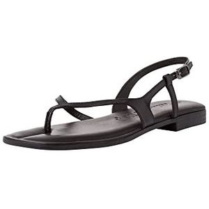 Tamaris Dames 28103 T-Spangen Sandalen, zwart, 39 EU