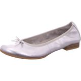 Ballerina's in leer TAMARIS. Leer materiaal. Maten 37. Zilver kleur