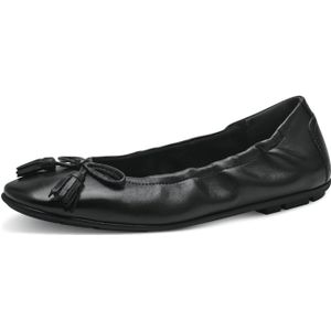 Tamaris - 1-22107-42 - Ballerina - Zwart - Leer