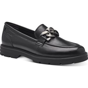 Tamaris, Schoenen, Dames, Zwart, 40 EU, Leer, Zwarte Leren Gesloten Loafers