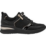 Tamaris - Essentials - Sneaker - Zwart - Leer en Textiel