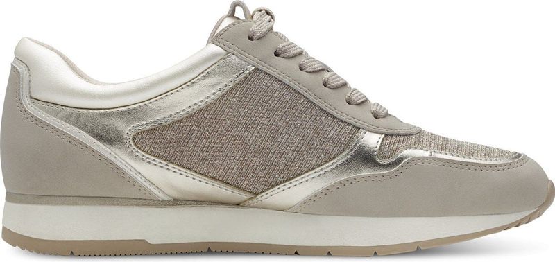 Tamaris Plateausneaker, Freizeitschuh, Halbschuh, Schnürschuh mit dezenten Metallic-Details