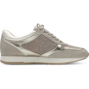 Sneakers met rits TAMARIS. Synthetisch materiaal. Maten 38. Wit kleur