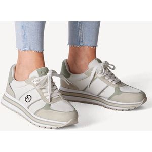Tamaris - Dames Sneaker - Groen - Textiel/Synthetisch - Vegan