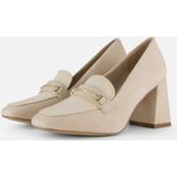 Tamaris Instappers met hak beige Leer - Dames - Maat 38