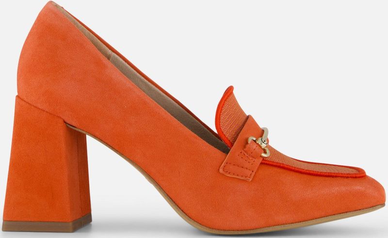 Tamaris - 1-24413-42 - Pumps - Zwart - Leer en Textiel