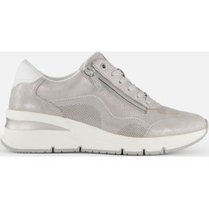 Tamaris Sneakers zilver Leer - Dames - Maat 36