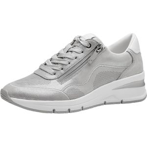 Tamaris Sneakers zilver Leer