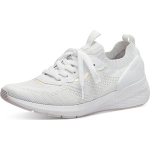 Tamaris Slip-On Sneaker, Freizeitschuh, Halbschuh, Schnürschuh mit aufgesetzer Zierschnürung