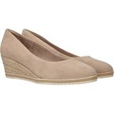 Tamaris Pumps met sleehak beige Leer - Dames - Maat 42