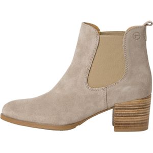 Bottines chelsea leer met kleine hak TAMARIS. Leer materiaal. Maten 41. Kastanje kleur