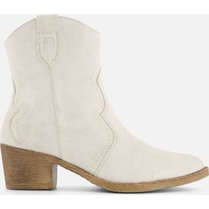 Tamaris Cowboylaarzen beige Leer - Dames - Maat 37