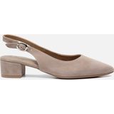 Tamaris Slingback Pumps taupe Leer - Dames - Maat 41