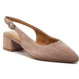 Tamaris Slingback Pumps Taupe Leer - Dames