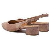 Tamaris Slingback Pumps Taupe Leer - Dames