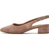 Tamaris Slingback Pumps Taupe Leer - Dames