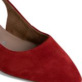 Slingpumps - Rood - Leer - Blokhak 4,0 cm